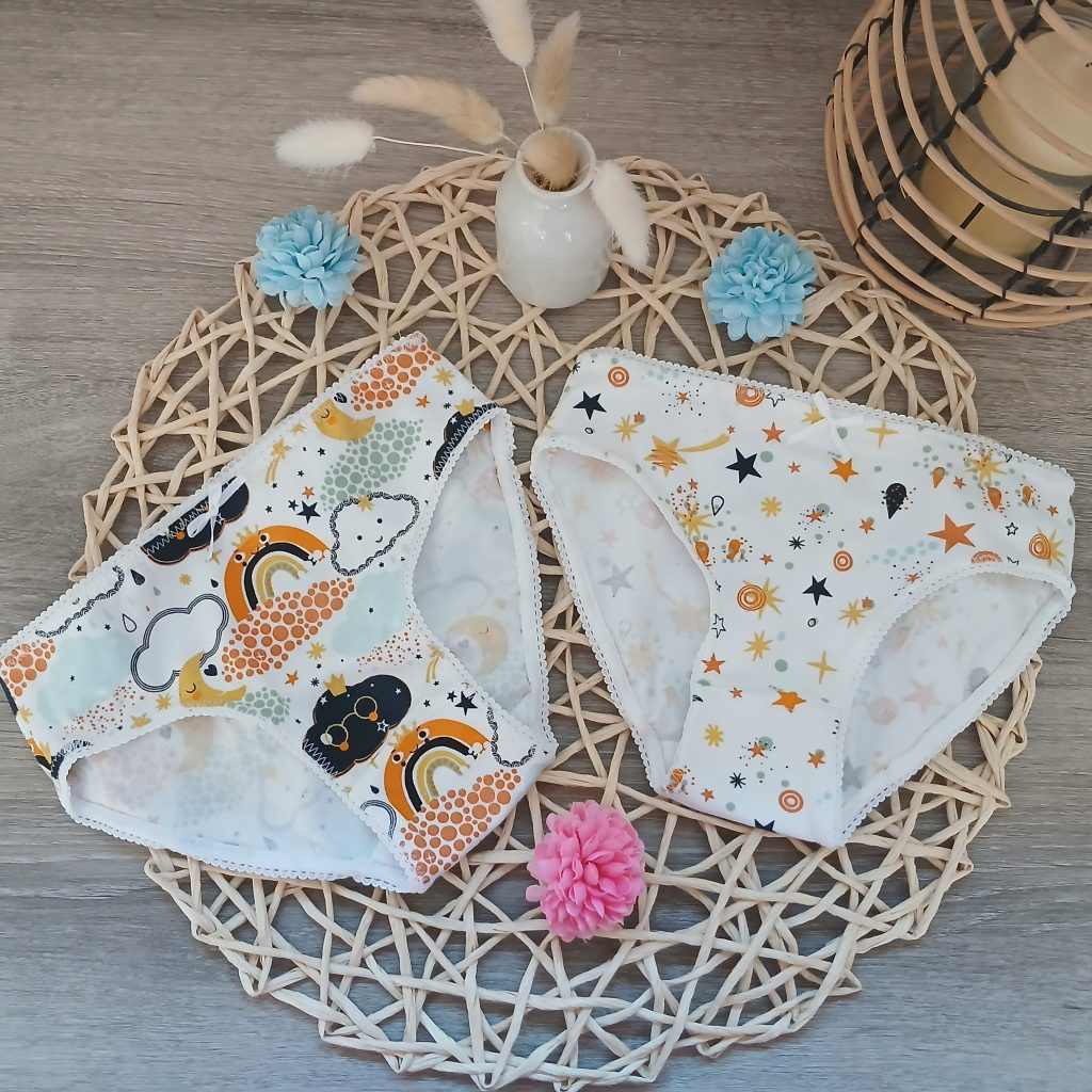 Culottes artisanales pour femmes et enfants, faites main