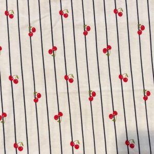 tissu jersey cerise pour création artisanale de culottes