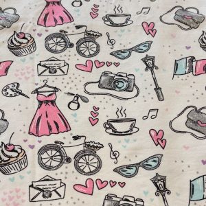 tissu jersey paillette ado pour création artisanale de culottes