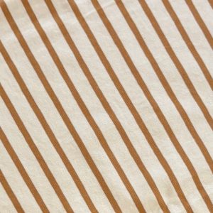 tissu jersey rayé brun pour création artisanale de culottes