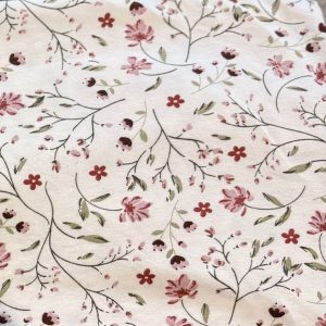 tissu jersey vrille de fleurs pour création artisanale de culottes