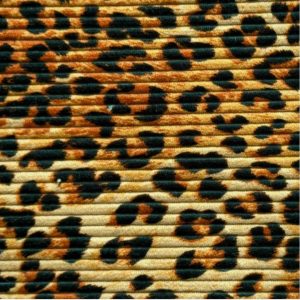 tissu velours panthère pour création artisanale d'accessoires