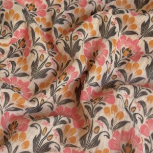 tissu double gaz salima pour trousse de toilette